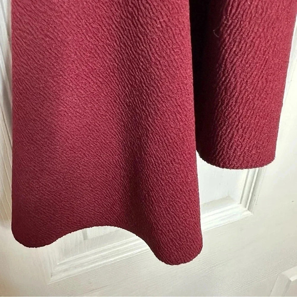 Shein EZwear Bell Sleeve Self-Tie Crop Top Burgundy  Size Medium - Picture 2 of 16